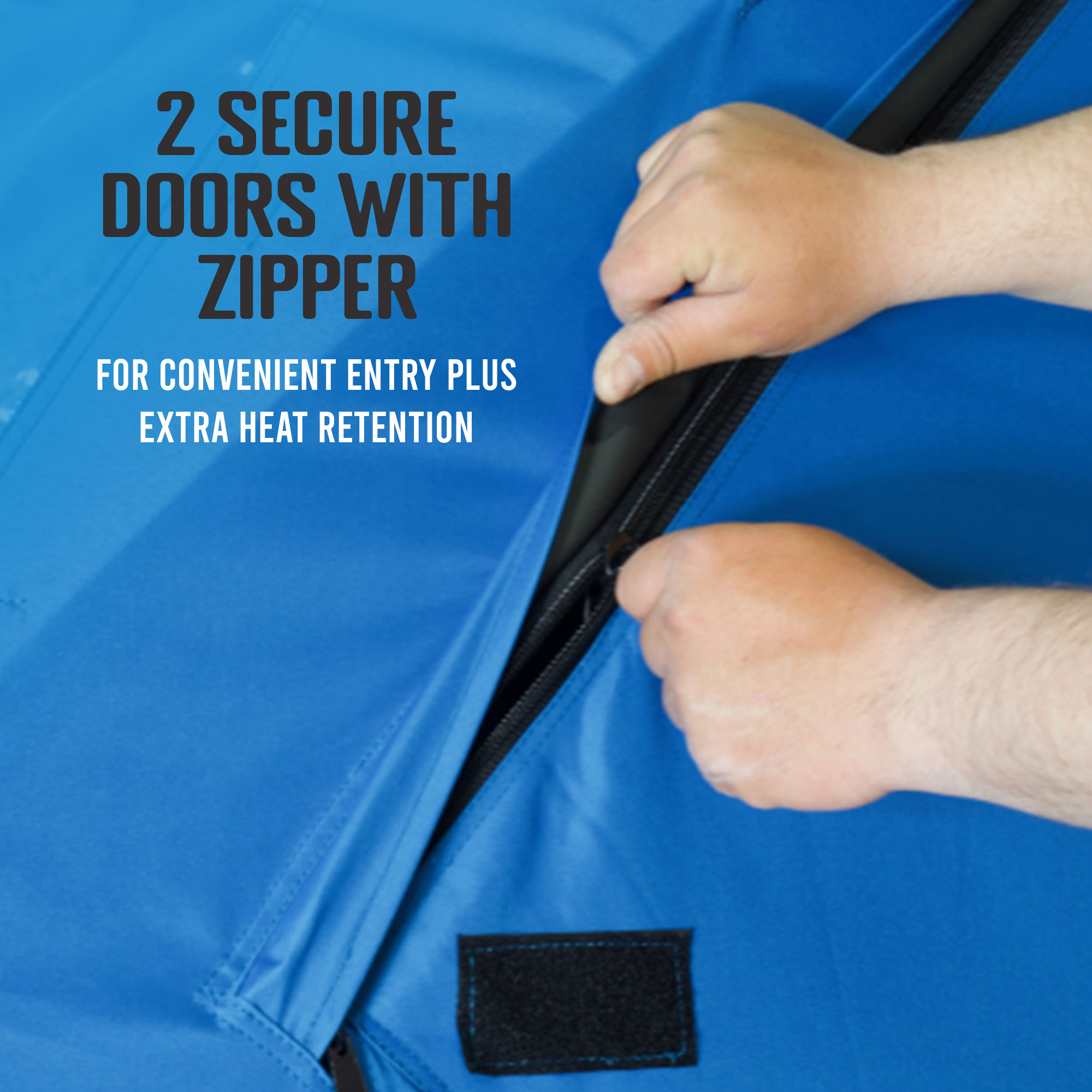 CLAM Portable 6 x 12 Ft C-720 Pop Up Ice Fishing Thermal Hub